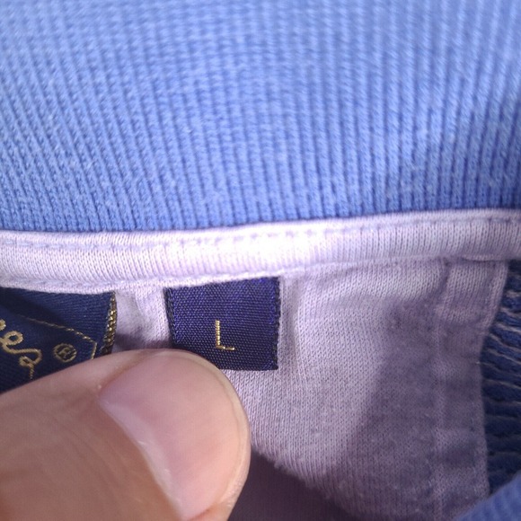 Bobby Jones Polo Shirt Mens Large Blue Golf Players Old Warson Country Club - Picture 7 of 14